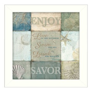 Live in the Sunshine By Dee Dee, Printed Wall Art, Ready To Hang Framed Poster, White Frame - 1 of 1
