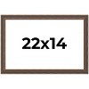 PosterPalooza | Elegant Brown Picture Frame - UV Acrylic, Backing Board, Hanging Hardware Included - 2 of 4