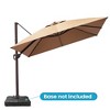 Crestlive Products 11FT Square Cantilever Umbrella Outdoor 360 Degree Rotation Offset Umbrella 6 Heights Adjustable Cantilever Patio Umbrella - 2 of 4