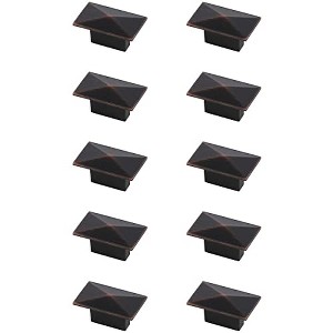 Elegant Lighting Perry 2Inch Oil-rubbed Bronze Rectangle Knob Multipack (Set of 10) - 1 of 4