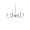 Elegant Lighting Rohan 36 inch chandelier in Satin Gold - 3 of 4