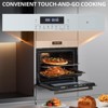 Wall Oven- 24 Inch 2.5Cu. ft Convection Electric Oven with Multiple Cooking Functions, Touch Control, Safety Lock, 3D Heating, Stainless Steel - 4 of 4