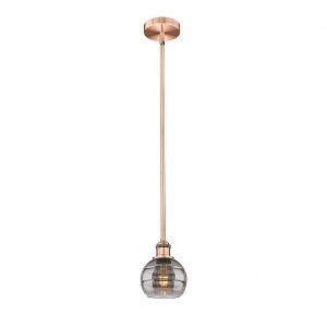 Rochester - 1 Light Stem Hung Mini Pendant In Industrial Style-7.38 Inches Tall and 5.88 Inches Wide - 1 of 1