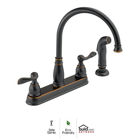 Delta Faucet 21996lf Windemere Kitchen Faucet With Side Spray