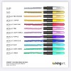 KINGART Gel Stick Crayons, 12 Metallic Colors - 2 of 4
