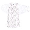 Hudson Baby Infant Girl Convertible Swaddle Sleep Sack, Pink Bows - 3 of 4