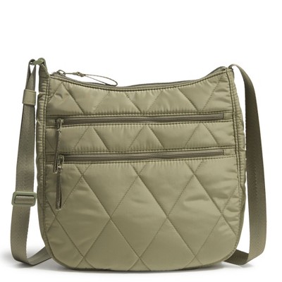 Vera Bradley Women's Outlet Ultralight Heritage Trio Zip Hipster Crossbody Bag