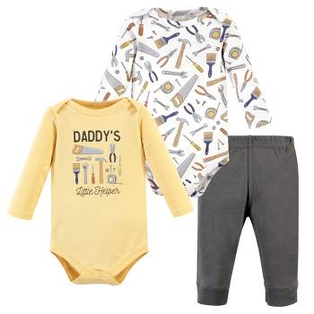 Hudson Baby Infant Boy Long-Sleeve Bodysuits and Pants, Construction Work