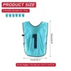 Unique Bargains Team Sports Reversible Numbered Soccer Training Vest 6 Pcs - 2 of 4