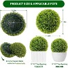 GAOMON Artificial Boxwood Topiary Balls - Realistic Faux Greenery for Porch, Patio, Balcony Decor - Outdoor/Indoor Hanging - 2 of 4