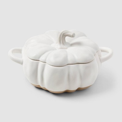 Image of 82oz Stoneware Pumpkin Baker with Lid - Threshold™
