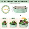 coucheta Galvanized Raised Beds for Outdoor, Oval/Round Raised Garden Bed with Open Base, Planter Raised Boxes for Outdoor Vegetables & Flowers - 2 of 4