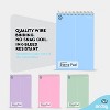 Enday Steno Pads Spiral 6x9 12 Pack, Pastel Colors Gregg Ruled Steno Pad, White Paper Spiral Notepad, 60 Sheets Top Bound Steno Notebook - 4 of 4