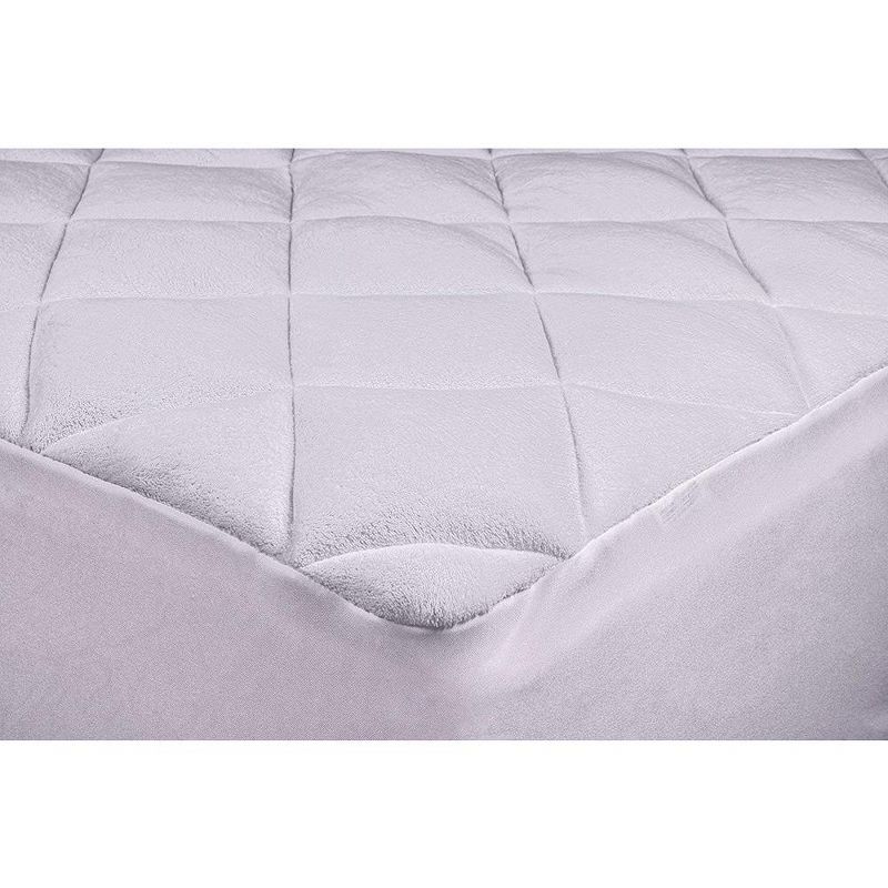 CIRCLESHOME Double Puff Fleece mattress Pad for Cozy and Comfortable Sleep, 3 of 9