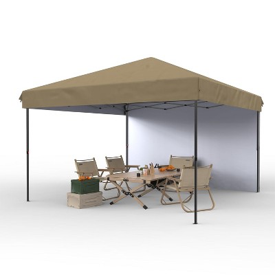 10'x10'Pop Up Canopy Tent, Easy to Set Up and Take Down,1 Around Cloth,for Outdoor Events, Patio, Party, Camping, Black