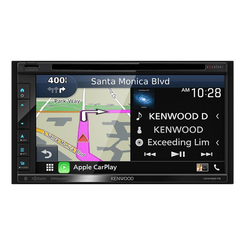 Kenwood DNX697S 6.8" CD/DVD Garmin Navigation Touchscreen Receiver w/ Apple CarPlay and Android Auto, 3 of 14