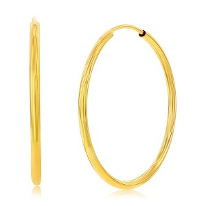 Classic Gold 14K Yellow Gold, 28mm Hoop Earrings - Gold - 1 of 3