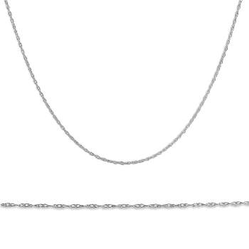 Pompeii3 Solid 14k White Gold 18" Chain With Spring Ring