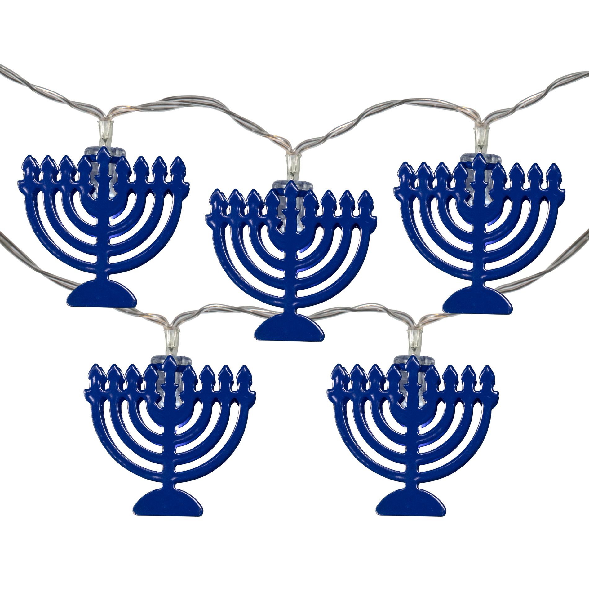 Northlight Menorah  Light Set - Clear LED - 5' Clear Wire - 10ct