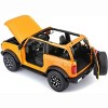 2021 Ford Bronco Badlands Orange Metallic "Special Edition" 1/18 Diecast Model Car by Maisto - 3 of 4