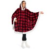 PAVILIA Angel Wrap Hooded Blanket for Women Adult, Wearable Cozy Wrap Throw Fleece Shawl Cape - 2 of 4