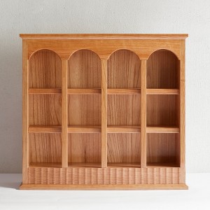 Vynxaria North America A Grade Cherry One Piece Solid Wood Storage Rack Simple European Style Solid Wood Kitchen Table Cup Holder For Home - 1 of 4