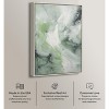Art Remedy Rainfall on the Grass Green Abstract Wall Art Framed - 3 of 4