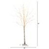 Nearly Natural 6-ft Pre-Lit Artificial White Birch Tree with 300 Warm White LED Lights - 2 of 4