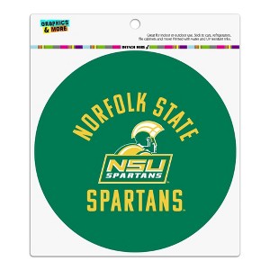 Norfolk State University Spartans Logo Automotive Car Refrigerator Locker Vinyl Circle Magnet - 1 of 4