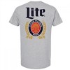 Adult Miller Lite Grey Pocket Tee Shirt - 3 of 4