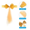 Unique Bargains Mesh Yarn Floating Chair Bands Decoration Stretch Satin Chair Sashes Bows - 4 of 4