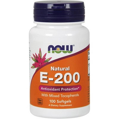E-200 With Mixed Tocopherols by Now Foods  -  100 Softgel