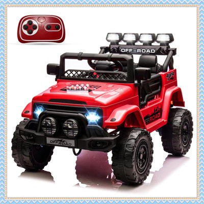 12V Kids Ride On Car, Electric Truck Ride On Toys with 5MPH Max Speed, Remote Control, LED Lights, and Music for Kids Gifts