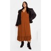 Women's Plus Size Alena Maxi Dress - masala | CITY CHIC - 3 of 4