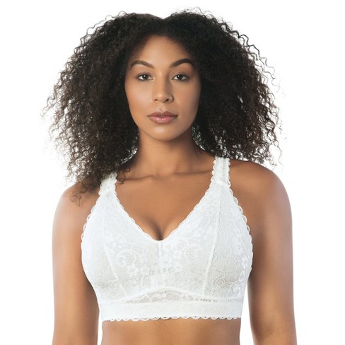 Parfait Women's Adriana Wire-free Lace Bralette - Pearl White