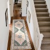 Boho Floral Washable Rug - Faux Lambskin Velvet with Non-Slip Backing for Living Room, Bedroom, Kitchen - 2 of 4