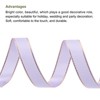 Unique Bargains Double Face Wide Satin Ribbon with Gold Edges for Wedding Bouquet - 3 of 4