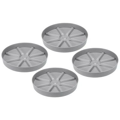 Unique Bargains Lightweight Sturdy Durable Stylish Appearance Plant Saucers 4 Pcs