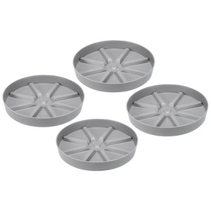 Unique Bargains Lightweight Sturdy Durable Stylish Appearance Plant Saucers 4 Pcs - 1 of 4