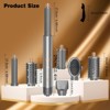 Dryhsip 8-in-1 Foldable Hot Air Styler, High-Speed Hair Dryer Brush with 7 Attachments, Negative Ion, 3 Heat/Speed Settings, Travel-Friendly, Gray - 3 of 4