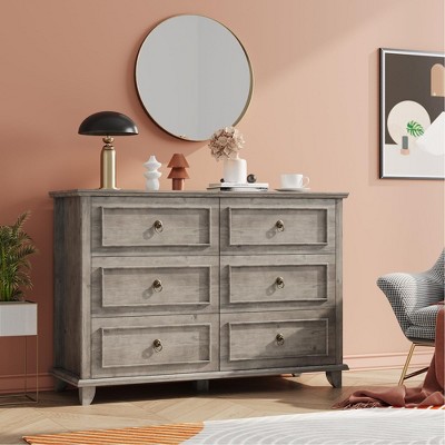 Farmhouse 6 Drawers Chests For Bedroom : Target