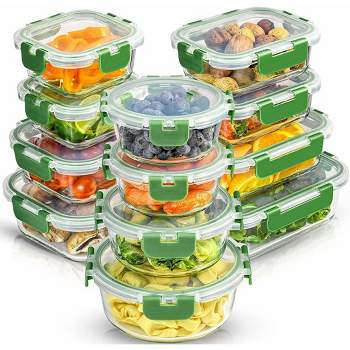 GoodCook EveryWare Pack of 14 BPA-Free Plastic Food Storage Containers with  Lids Lunch Set (42035)