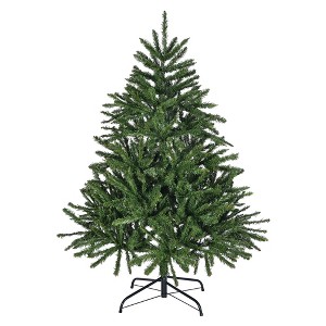 NicBex 4.5ft Artificial Christmas Tree Hinged Full Tree with 663 Branch Tips and Metal Stand for Indoor Decor - 1 of 4