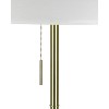 Vynxaria 72 Inch KD Shade Floor Lamp with Adjustable Gold Metal Tripod, Ideal for Bedroom, Living Room & Office - 4 of 4