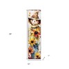 HomeRoots 36" Brown White And Yellow Scarecrow Solid Wood Porch Sign - 3 of 4