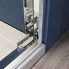 NicBex Shower Door 44-48"W x 72"H Adjustable Semi Frameless Double Sliding Glass Tub Door with 1/4" (6mm) Clear Tempered Glass - 2 of 4