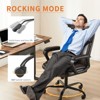 GlasFlength Seating Sets with Adjustable Armrest, Lumbar Support and Strong Metal Base, for home or office, Brown, 21.85"*21.65"*44.48" - 3 of 4