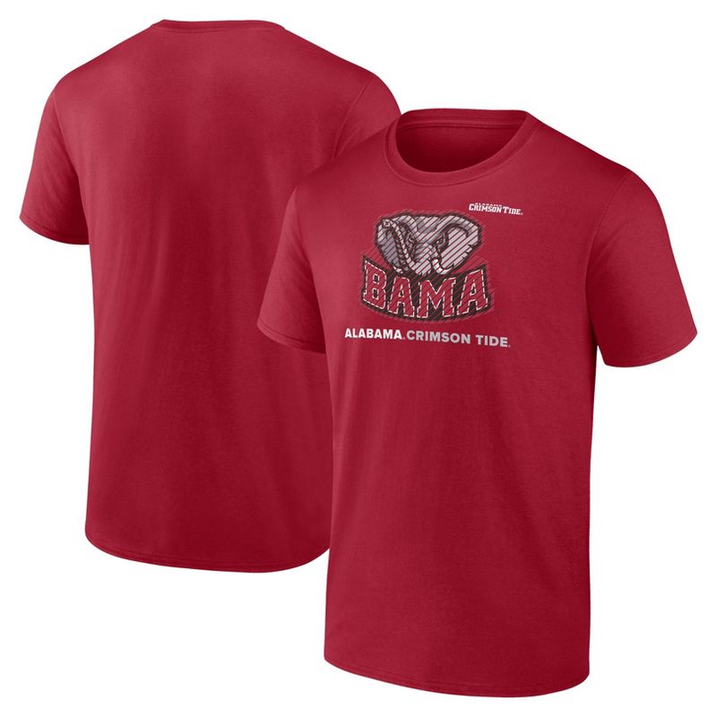 NCAA Alabama Crimson Tide Men&#39;s Core Cotton T-Shirt, 1 of 4