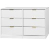 MOEPISY Simply Modern 6-Drawer Dresser, Chest of Drawers for Bedroom, Living Room, Hallway, and Entryway - 4 of 4