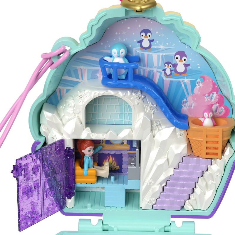 Polly Pocket Snow Sweet Penguin Compact Dolls and Playset, 5 of 7